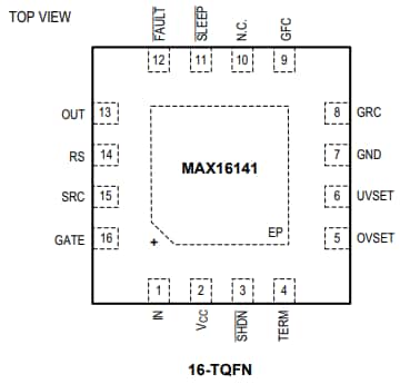 Mechanical Drawing - Analog Devices / Maxim Integrated MAX16141/MAX16141A Ideal Diode Controllers